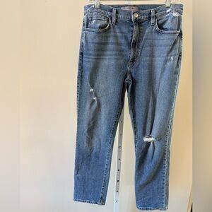 Joe’s Jeans Distressed Blue Slim Straight Denim Waist 30